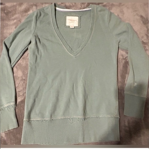 American Eagle Outfitters Tops - American Eagle Distressed v-neck sweatshirt